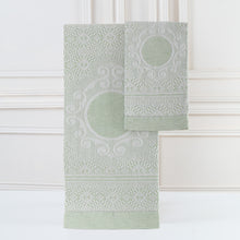 Cargar imagen en el visor de la galería, Set guest Towels Medaglione Tessitura