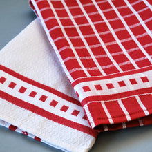 Cargar imagen en el visor de la galería, Paños de Cocina Franja Roja