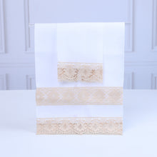 Cargar imagen en el visor de la galería, Set de 2 Guest Towel MMI Encaje Crema