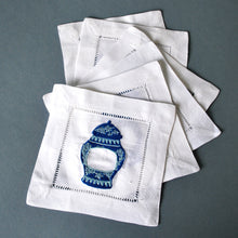 Cargar imagen en el visor de la galería, Set 6 Coaster Jarrón Azul