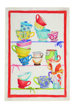 Cargar imagen en el visor de la galería, Paños de Cocina Tazas en Rojo Toscana