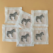 Cargar imagen en el visor de la galería, Sets 6 Porta Vasos Zebra