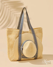 Cargar imagen en el visor de la galería, Bolso de Playa de Malla con porta Sombrero
