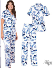 Cargar imagen en el visor de la galería, Pijama Amanda Blu Acanthus
