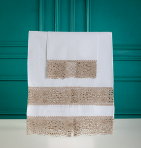 Set de 2 Guest Towel MMI Encaje Crema