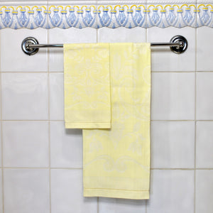 Set de 2 Guest Towel ALGODON DAMASCO (Amarillo Claro)
