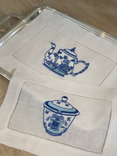Cargar imagen en el visor de la galería, Paño Bandeja Chinoiserie Mediano Azul

