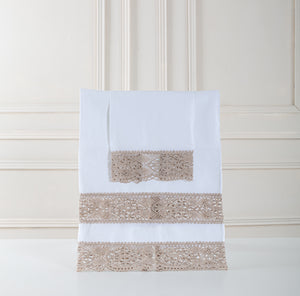 Set de 2 Guest Towel MMI Encaje Crema