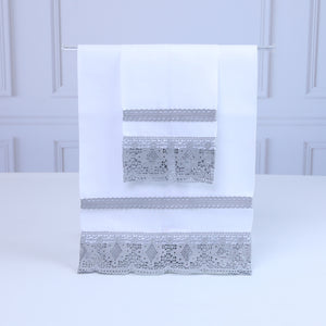 Set de 2 Guest Towel MMI Encaje Crema